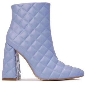 Quilted Lavender Ankle Boots by Cape Robbin. Purple Blue Periwinkle GoGo Booties